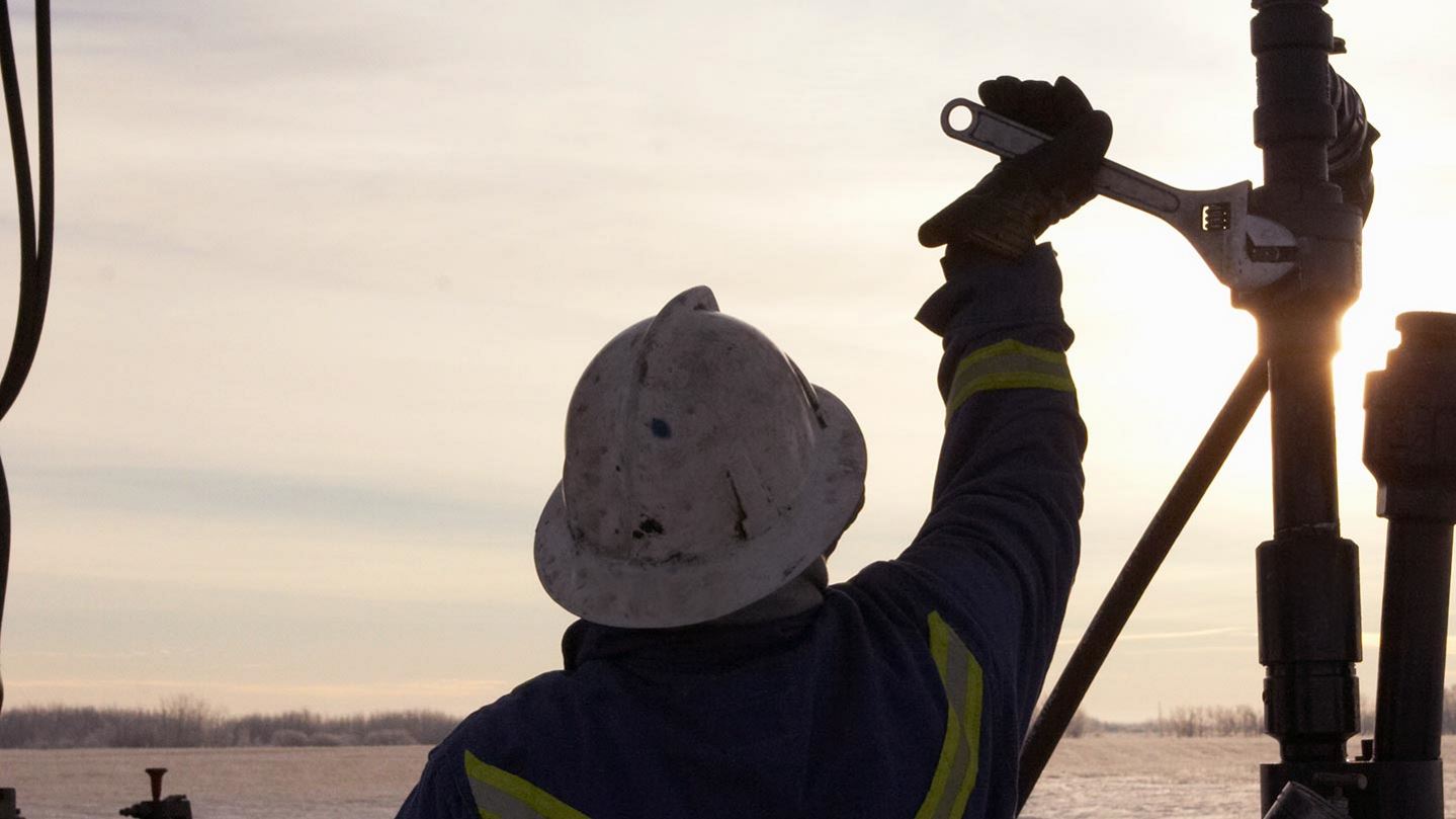 Oil field worker