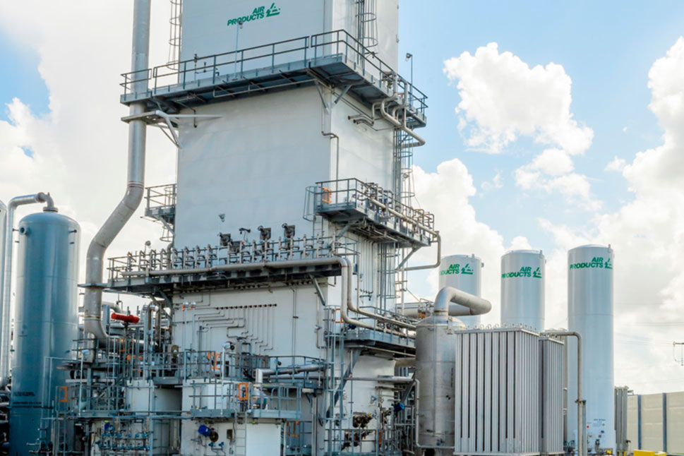 Air Product's hydrogen and carbon monoxide (syngas) facility located in Baytown, Texas