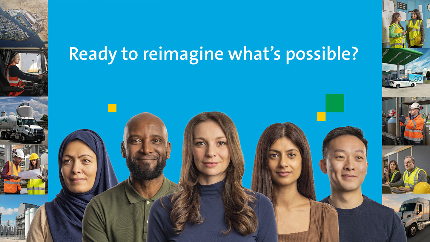 Diverse group of employees | Ready to reimagine what's possible?